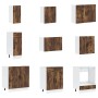Mueble cocina Porto roble ahumado 14 pzas madera contrachapada von , Küchenschränke - Ref: Foro24-3314996, Preis: 1,00 €, Rab...