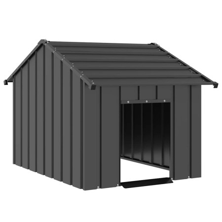 Caseta para perros con techo acero galvanizado 83x130x85 cm de , Casetas para perros - Ref: Foro24-4100915, Precio: 114,50 €,...