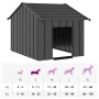 Caseta para perros con techo acero galvanizado 83x130x85 cm de , Casetas para perros - Ref: Foro24-4100915, Precio: 114,50 €,...