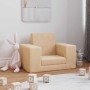 Sofá cama infantil felpa suave color crema by , Baby and Toddler Furniture - Ref: Foro24-4104787, Price: 38,43 €, Discount: %