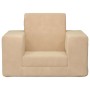 Sofá cama infantil felpa suave color crema by , Baby and Toddler Furniture - Ref: Foro24-4104787, Price: 38,43 €, Discount: %