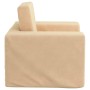 Sofá cama infantil felpa suave color crema by , Baby and Toddler Furniture - Ref: Foro24-4104787, Price: 38,43 €, Discount: %