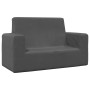 Sofá para niños de 2 plazas de felpa suave gris antracita von , Baby- und Kleinkindmöbel - Ref: Foro24-4104798, Preis: 51,07 ...