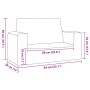 Sofá para niños de 2 plazas de felpa suave gris antracita von , Baby- und Kleinkindmöbel - Ref: Foro24-4104798, Preis: 51,07 ...