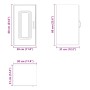 Armario de pared para cocina Kalmar de roble ahumado von , Küchenschränke - Ref: Foro24-853542, Preis: 46,27 €, Rabatt: %