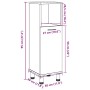 Armario de baño madera contrachapada gris 30x30x95 cm von , Badezimmermöbel - Ref: Foro24-856136, Preis: 45,87 €, Rabatt: %