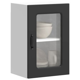 Armario pared cocina puerta de cristal Kalmar negra von , Küchenschränke - Ref: Foro24-853528, Preis: 56,48 €, Rabatt: %
