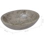 Lavabo gris mármol 53x40x15 cm de vidaXL, Lavabos - Ref: Foro24-149173, Precio: 170,20 €, Descuento: %