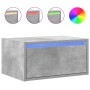 Mesitas de noche de pared con luces LED 2 uds gris hormigón von , TV-Möbel - Ref: Foro24-860218, Preis: 93,46 €, Rabatt: %
