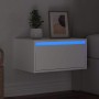 Mesita de noche de pared con luces LED blanco von , TV-Möbel - Ref: Foro24-860211, Preis: 54,81 €, Rabatt: %
