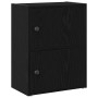 Estantería de madera de ingeniería roble negro 40x24x52 cm by , Bookcases and shelves - Ref: Foro24-860356, Price: 42,82 €, D...