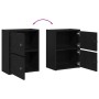 Estantería de madera de ingeniería roble negro 40x24x52 cm by , Bookcases and shelves - Ref: Foro24-860356, Price: 42,82 €, D...