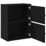 Estantería de madera de ingeniería roble negro 40x24x52 cm by , Bookcases and shelves - Ref: Foro24-860356, Price: 42,82 €, D...