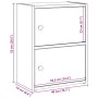 Estantería de madera de ingeniería marrón roble 40x24x52 cm von , Bücherregale und Regale - Ref: Foro24-860361, Preis: 41,01 ...