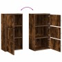 Estantería madera de ingeniería roble ahumado 40x24x77 cm de , Librerías y estanterías - Ref: Foro24-860368, Precio: 58,14 €