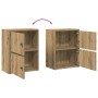 Estantería de madera de ingeniería roble artisan 40x24x52 cm de , Librerías y estanterías - Ref: Foro24-860363, Precio: 43,16...