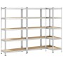 Estanterías resistentes 5 niveles 3 uds contrachapada y acero von , Industrieregale - Ref: Foro24-3307597, Preis: 157,35 €, R...