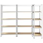 Estanterías resistentes 5 niveles 3 uds contrachapada y acero von , Industrieregale - Ref: Foro24-3307597, Preis: 157,35 €, R...