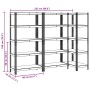 Estanterías resistentes 5 niveles 3 uds contrachapada y acero von , Industrieregale - Ref: Foro24-3307597, Preis: 157,35 €, R...