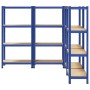 Estanterías de 4 baldas 4 uds madera contrachapada y acero azul von , Industrieregale - Ref: Foro24-3307581, Preis: 133,54 €,...