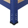 Estanterías de 5 baldas 4 uds madera contrachapada y acero azul by , Industrial shelving - Ref: Foro24-3307607, Price: 225,96...