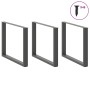 Patas para mesa comedor forma U 2uds antracita 100x(72-73) cm de , Patas para mesas - Ref: Foro24-4013214, Precio: 140,43 €, ...