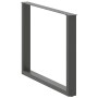 Patas para mesa comedor forma U 2uds antracita 100x(72-73) cm de , Patas para mesas - Ref: Foro24-4013214, Precio: 140,43 €, ...