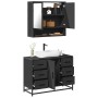 Juego de muebles de baño 2 pzas madera contrachapada negro by , Bathroom furniture - Ref: Foro24-3300930, Price: 194,62 €, Di...