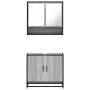 Set de muebles de baño 2 pzas madera contrachapada gris sonoma by , Bathroom furniture - Ref: Foro24-3300918, Price: 140,18 €...