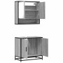 Set de muebles de baño 2 pzas madera contrachapada gris sonoma by , Bathroom furniture - Ref: Foro24-3300918, Price: 140,18 €...