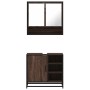 Set de muebles baño 2 pzas madera contrachapada marrón roble von , Badezimmermöbel - Ref: Foro24-3300939, Preis: 151,54 €, Ra...