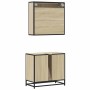 Set de muebles de baño 2 pzas madera contrachapada roble Sonoma von , Badezimmermöbel - Ref: Foro24-3300926, Preis: 166,58 €,...
