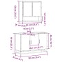Set de muebles baño 2 pzas madera contrachapada marrón roble von , Badezimmermöbel - Ref: Foro24-3300924, Preis: 160,05 €, Ra...