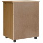 Cajonera con ruedas MOSS madera maciza pino marrón miel by , Lockers and storage cabinets - Ref: Foro24-4015785, Price: 119,8...