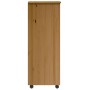 Cajonera con ruedas MOSS madera maciza pino marrón miel von , Schließfächer und Lagerschränke - Ref: Foro24-4015787, Preis: 1...