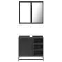 Juego de muebles de baño 2 pzas madera contrachapada negro von , Badezimmermöbel - Ref: Foro24-3300905, Preis: 155,62 €, Raba...