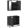 Juego de muebles de baño 2 pzas madera contrachapada negro von , Badezimmermöbel - Ref: Foro24-3300905, Preis: 155,62 €, Raba...