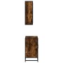 Set de muebles baño 2 pzas madera contrachapada roble ahumado von , Badezimmermöbel - Ref: Foro24-3300907, Preis: 150,49 €, R...