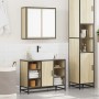 Set de muebles de baño 2 pzas madera contrachapada roble Sonoma von , Badezimmermöbel - Ref: Foro24-3300911, Preis: 155,42 €,...