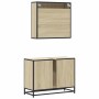Set de muebles de baño 2 pzas madera contrachapada roble Sonoma von , Badezimmermöbel - Ref: Foro24-3300911, Preis: 155,42 €,...