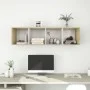 TV wall unit made of white oak plywood, measuring 37x37x142.5cm. by vidaXL, TV Furniture - Ref: Foro24-805494, Price: 65,44 €...