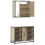 Set de muebles de baño 2 pzas madera contrachapada roble Sonoma von , Badezimmermöbel - Ref: Foro24-3300911, Preis: 155,42 €,...