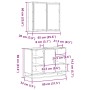 Set de muebles de baño 2 pzas madera contrachapada roble Sonoma von , Badezimmermöbel - Ref: Foro24-3300911, Preis: 155,42 €,...