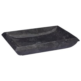Lavabo mármol negro 50x35x10 cm de vidaXL, Lavabos - Ref: Foro24-149163, Precio: 135,45 €, Descuento: %