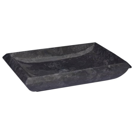 Lavabo mármol negro 50x35x10 cm de vidaXL, Lavabos - Ref: Foro24-149163, Precio: 135,45 €, Descuento: %