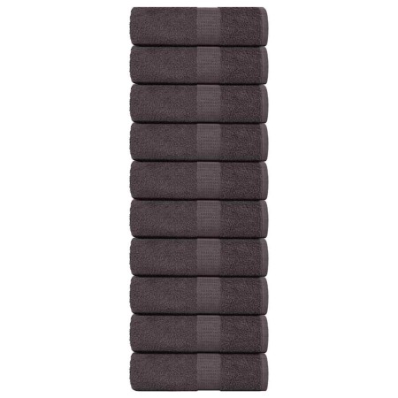 Toallas invitados 10 uds 100% algodón antracita 30x50 cm 360gsm von , Handtücher - Ref: Foro24-136679, Preis: 28,46 €, Rabatt: %