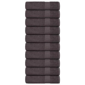 Toallas invitados 10uds 100% algodón antracita 70x140cm 360gsm de , Toallas - Ref: Foro24-136687, Precio: 93,06 €, Descuento: %