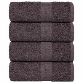 Toallitas de baño 4 uds antracita 15x21 cm 360 gsm 100% algodón de , Toallas - Ref: Foro24-136670, Precio: 12,34 €