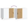Mueble bajo de cocina porto roble artesano madera reconstituida de , Armarios de cocina - Ref: Foro24-854307, Precio: 88,50 €