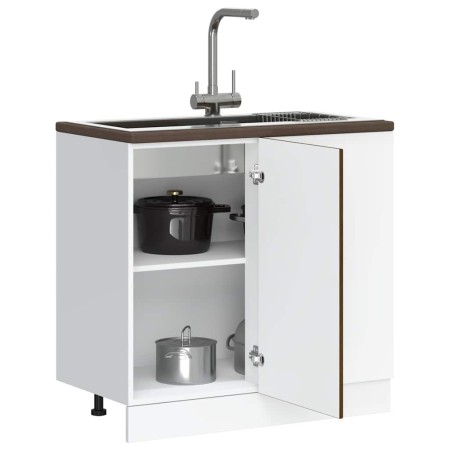 Mueble bajo de cocina porto roble marrón madera reconstituida von , Küchenschränke - Ref: Foro24-854305, Preis: 82,61 €, Raba...